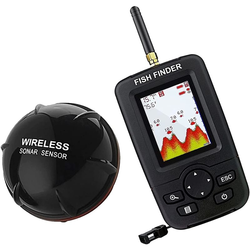 Fishing Depth Finder - Wireless Sonar Fish Finder, Portable Underwater