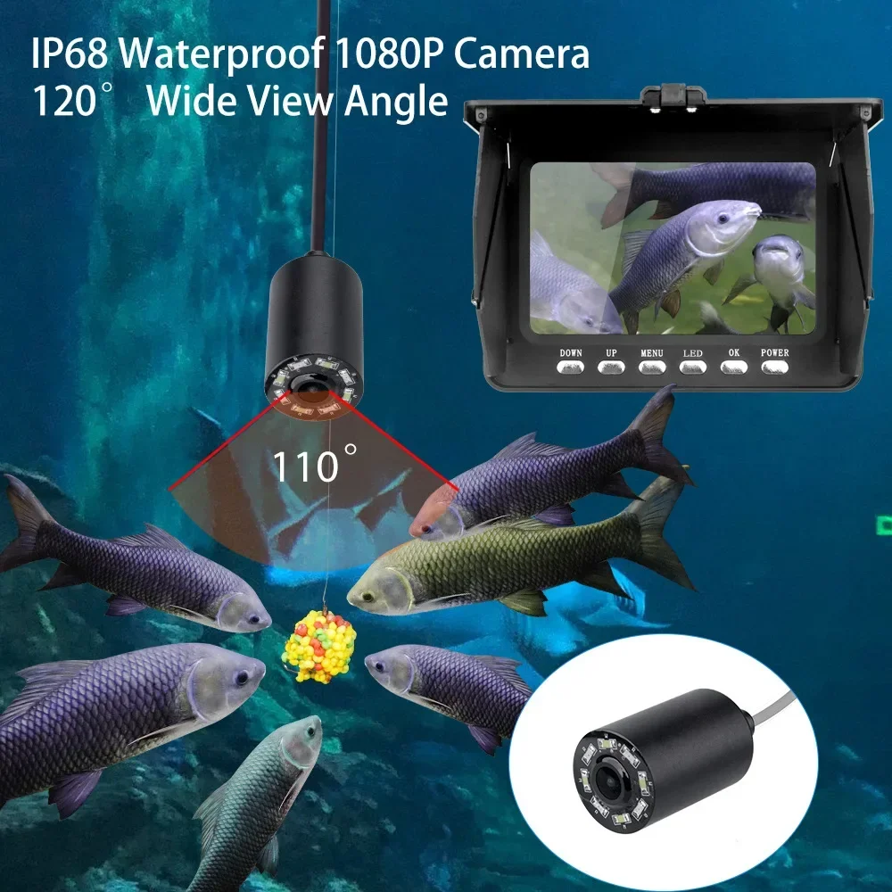 Fish Finder 5.0 Inch LCD Displ - Fish Finder Cable reseña y precio