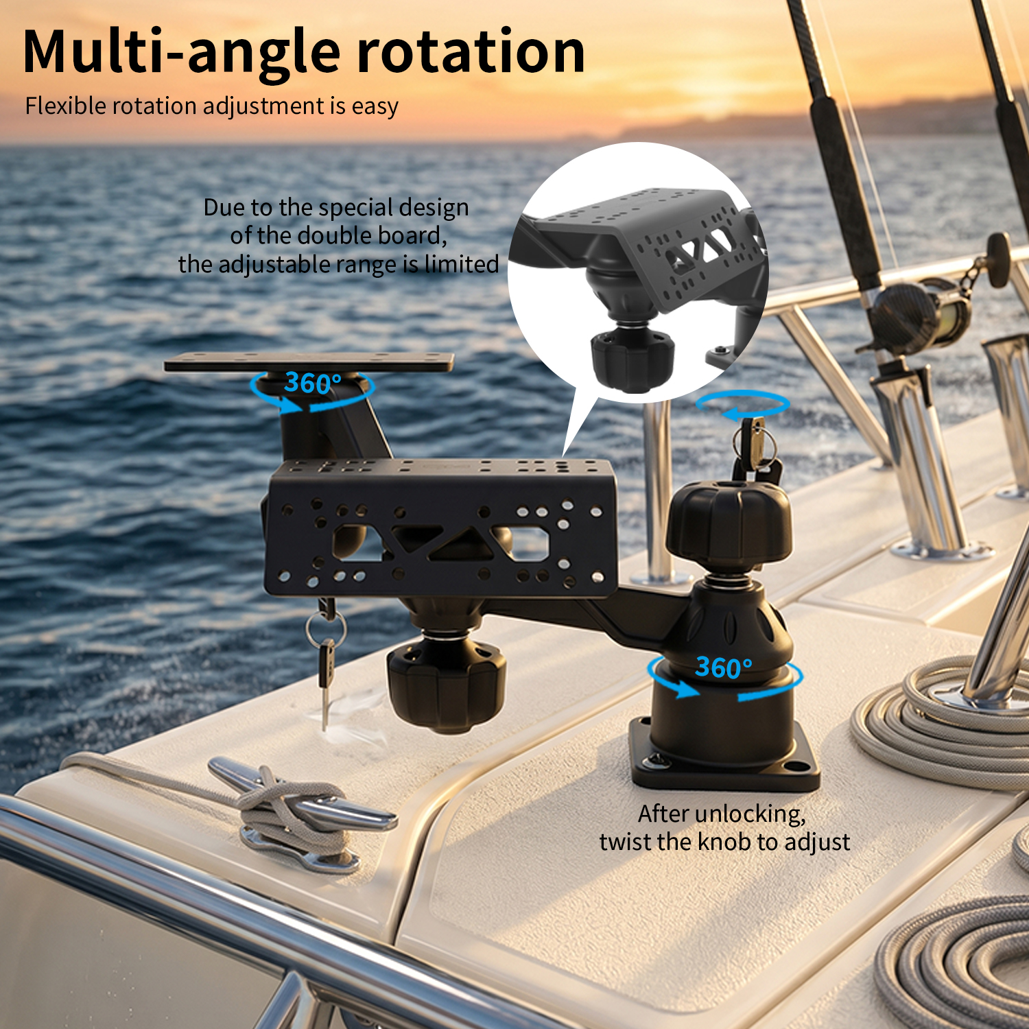 VINmounts 3-Display Fish Finde - Fish Finder Mount reseña y precio
