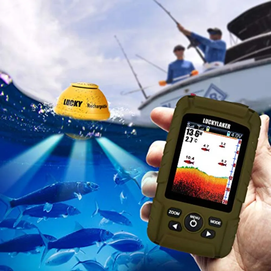 Ice fishing, sea fishing, kaya - Fish Finder Transducer reseña y precio