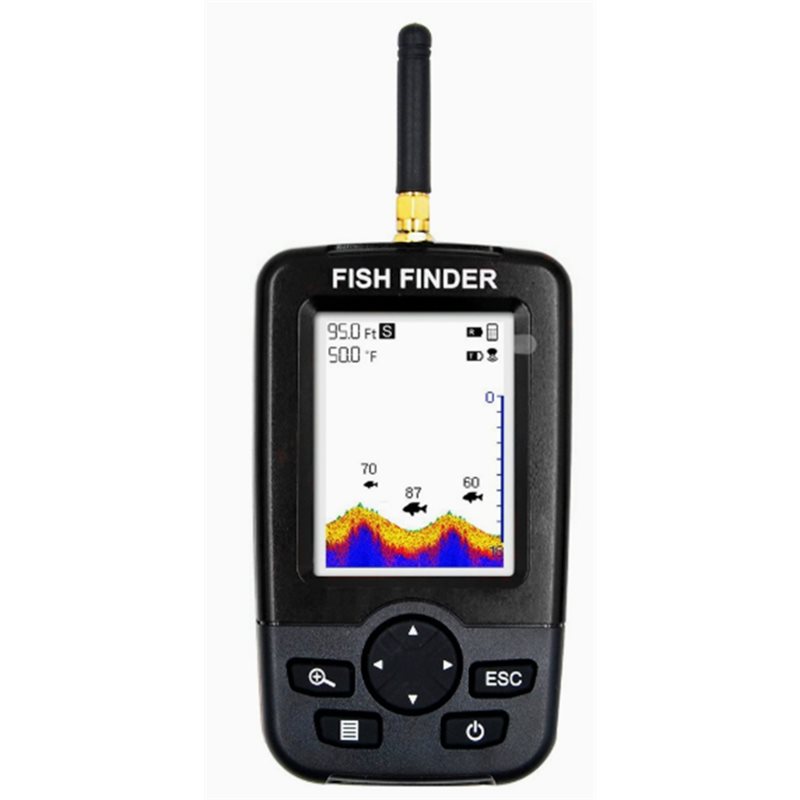 Wireless Sonar Fish Finder, Po - Fishing Depth Finder reseña y precio