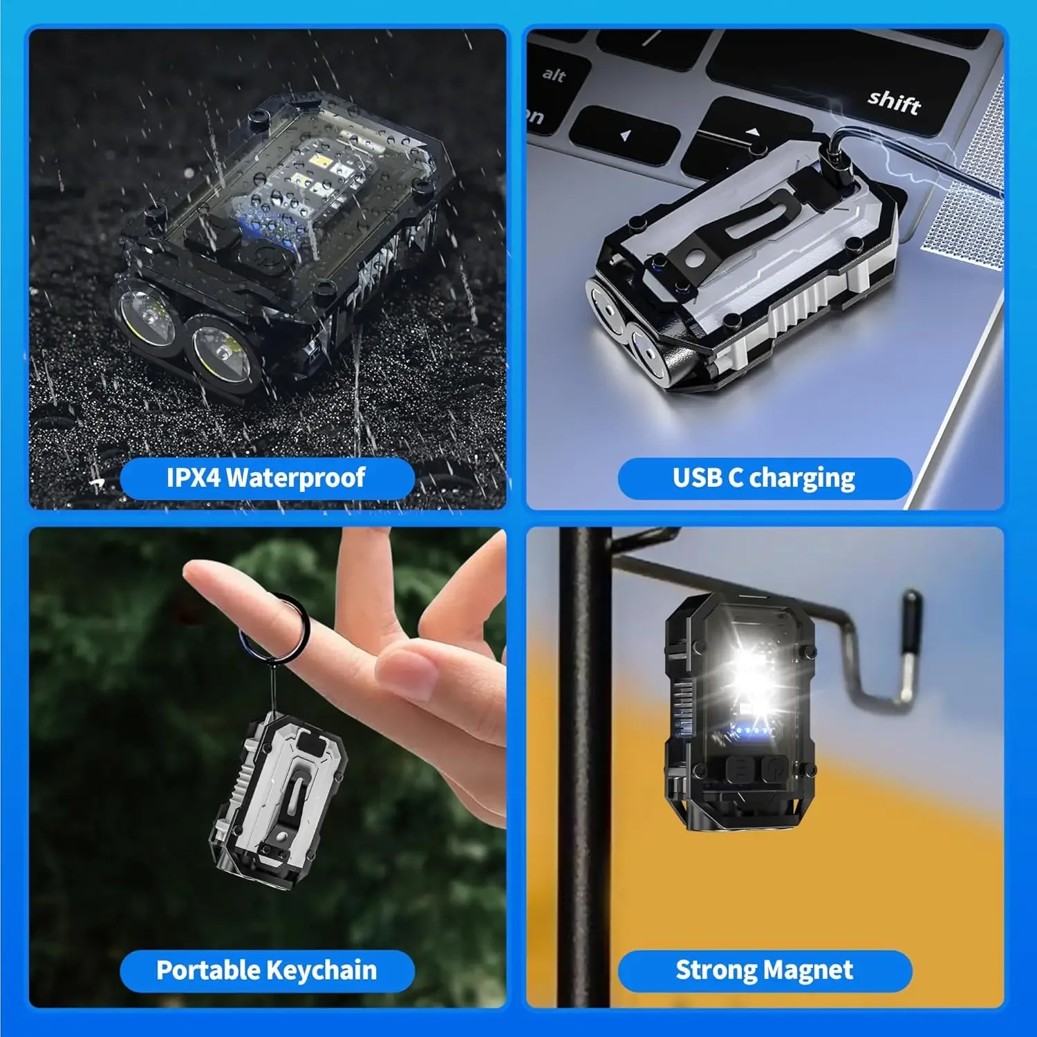 Clip-On Flashlight Rechargeabl - Fishing Light reseña y precio