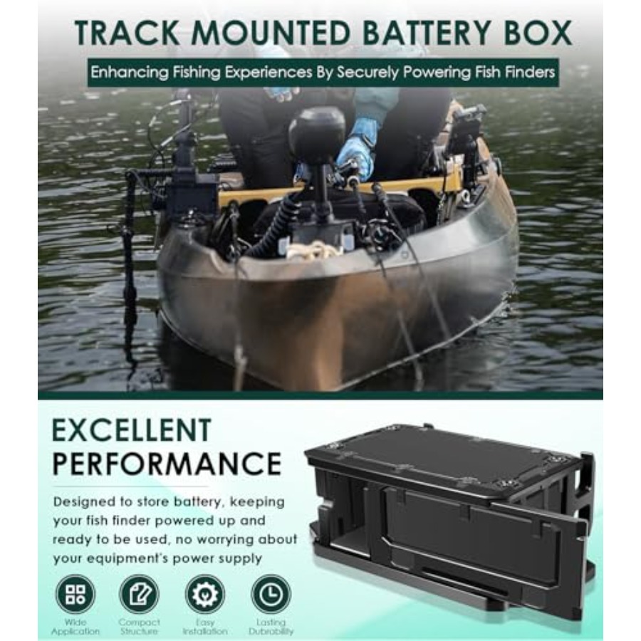 Track Mounted Battery Box for  - Fish Finder Mount reseña y precio
