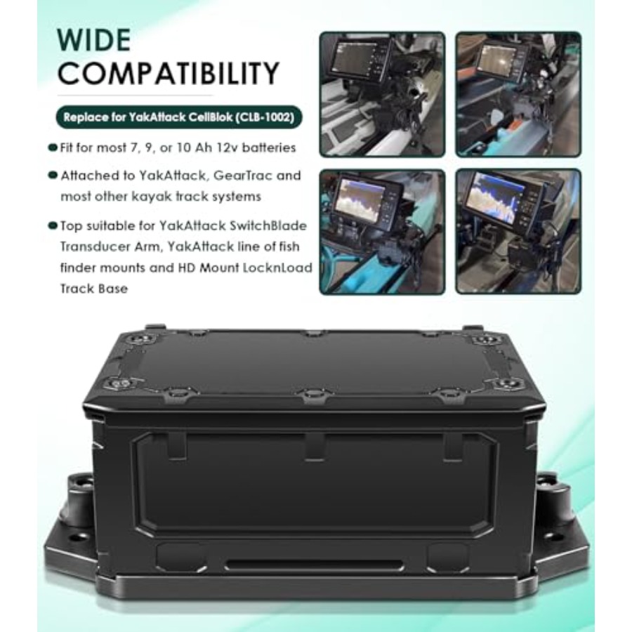 Track Mounted Battery Box for  - Fish Finder Mount reseña y precio