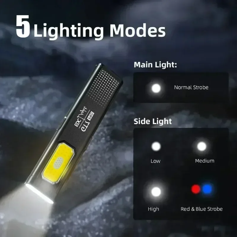 Mini LED Flashlight USB C Rech - Fishing Light reseña y precio