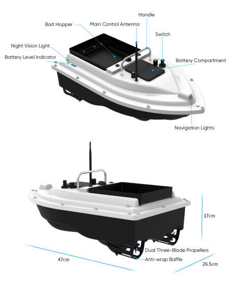 New 12V High Speed Carp Fishin - Fishing Gps reseña y precio