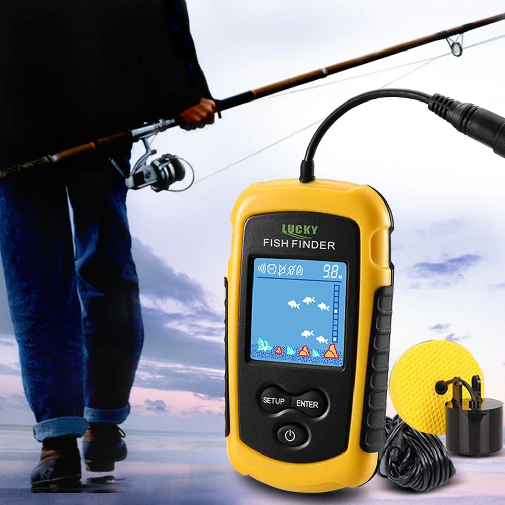 Lucky LCD Color Screen Portabl - Fish Finder Cable reseña y precio