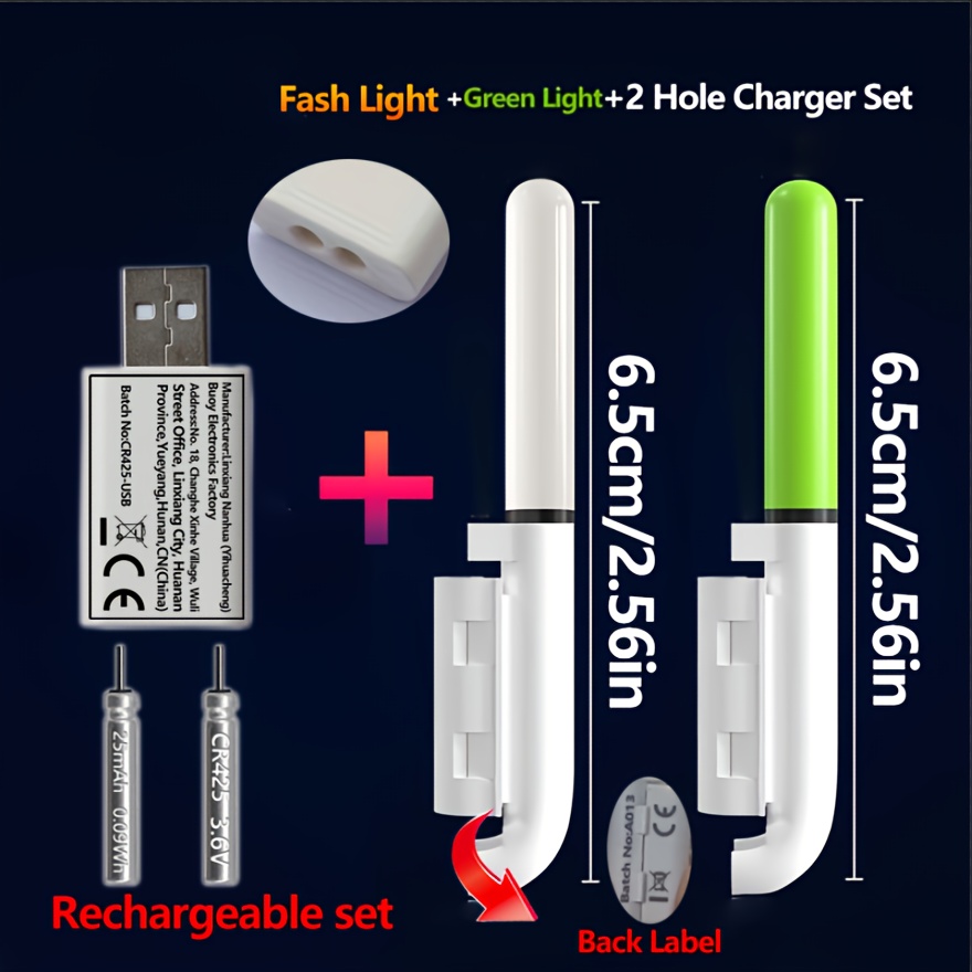 Fishing 5-Piece Set (2 Rod Tip - Fish Finder Charger reseña y precio