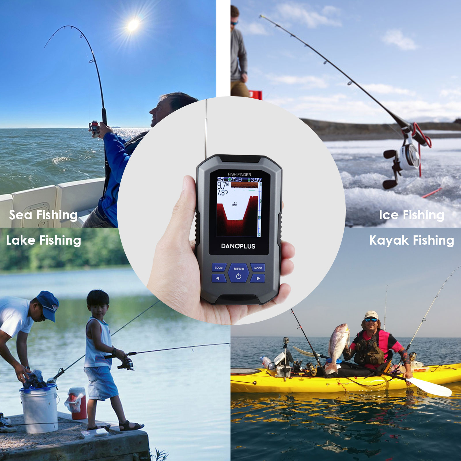Fish Finder Wireless Sonar Sen - Fish Finder reseña y precio