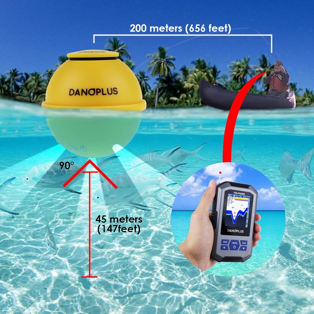 Wireless Fish Finder with 147f - Fish Finder Portable reseña y precio