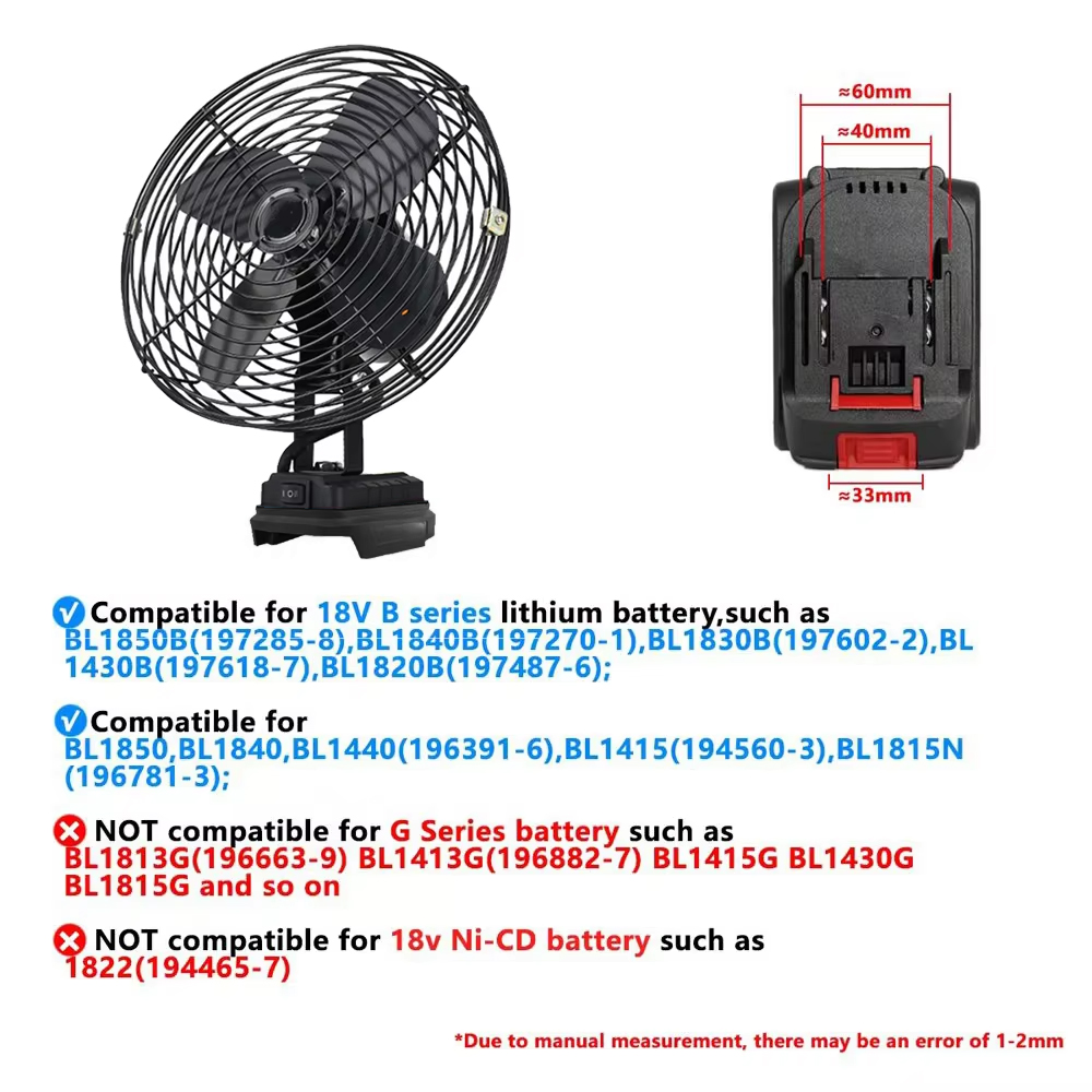 6/8In Camping Fan Outdoor Fish - Fish Finder Battery reseña y precio