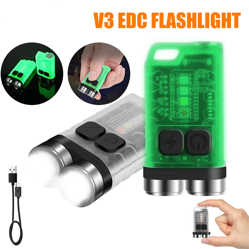 V3 EDC Flashlight Mini Keychai - Fishing Light reseña y precio