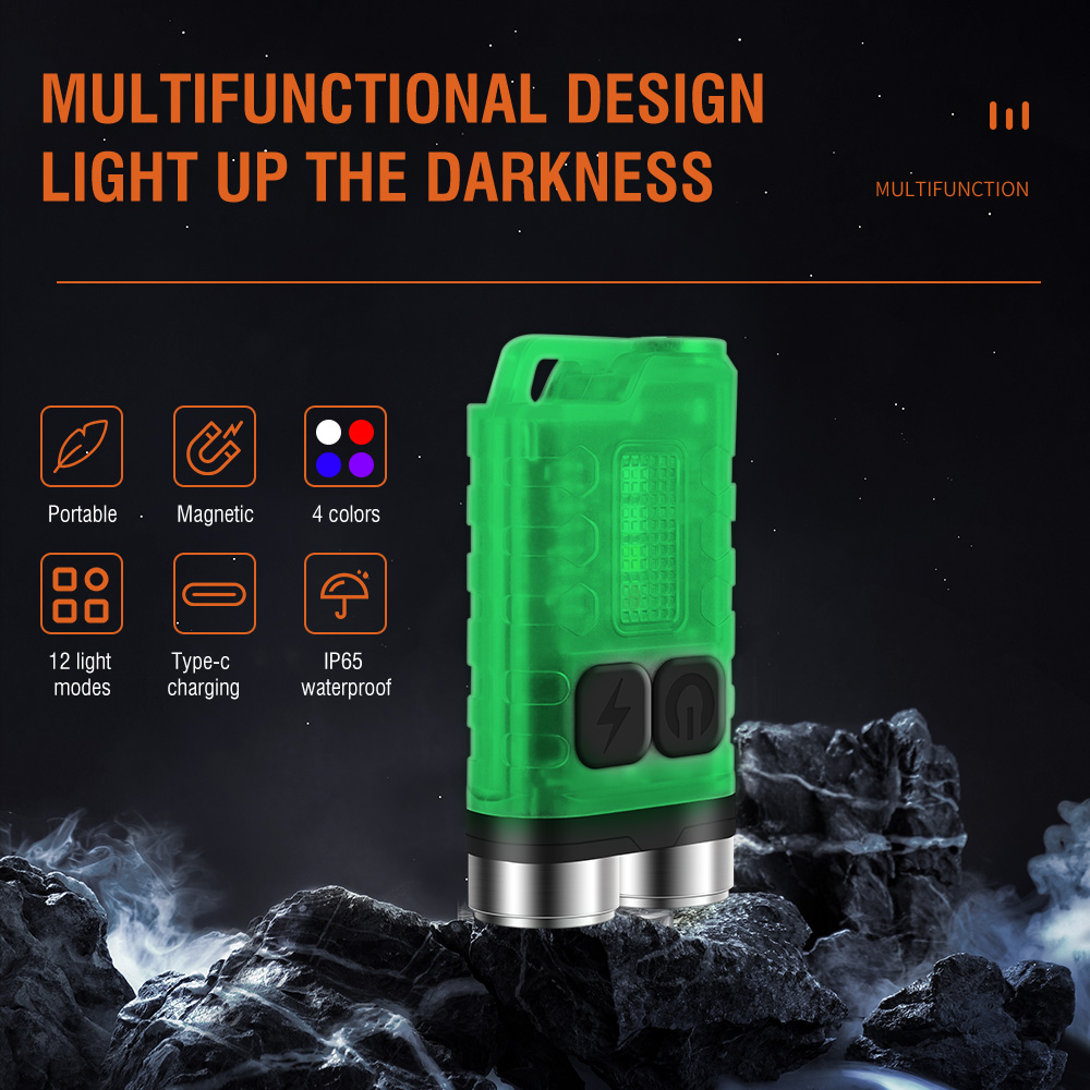 V3 EDC Flashlight Mini Keychai - Fishing Light reseña y precio