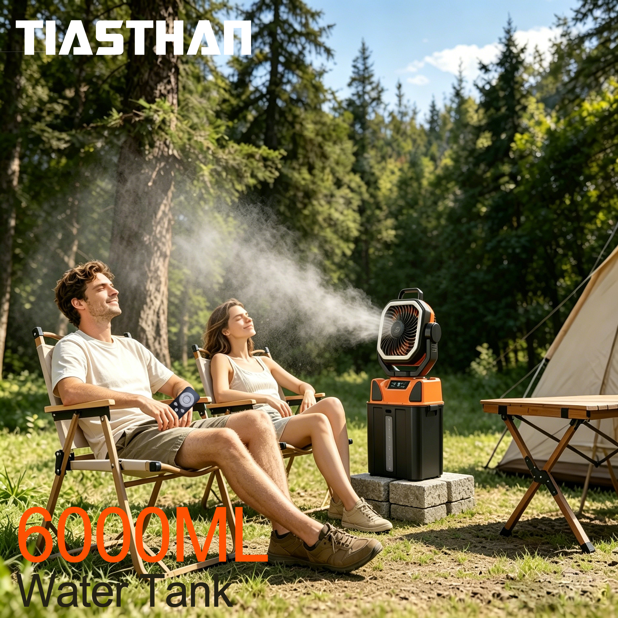 30000mAh Spray Camping Fan wit - Fish Finder Battery reseña y precio