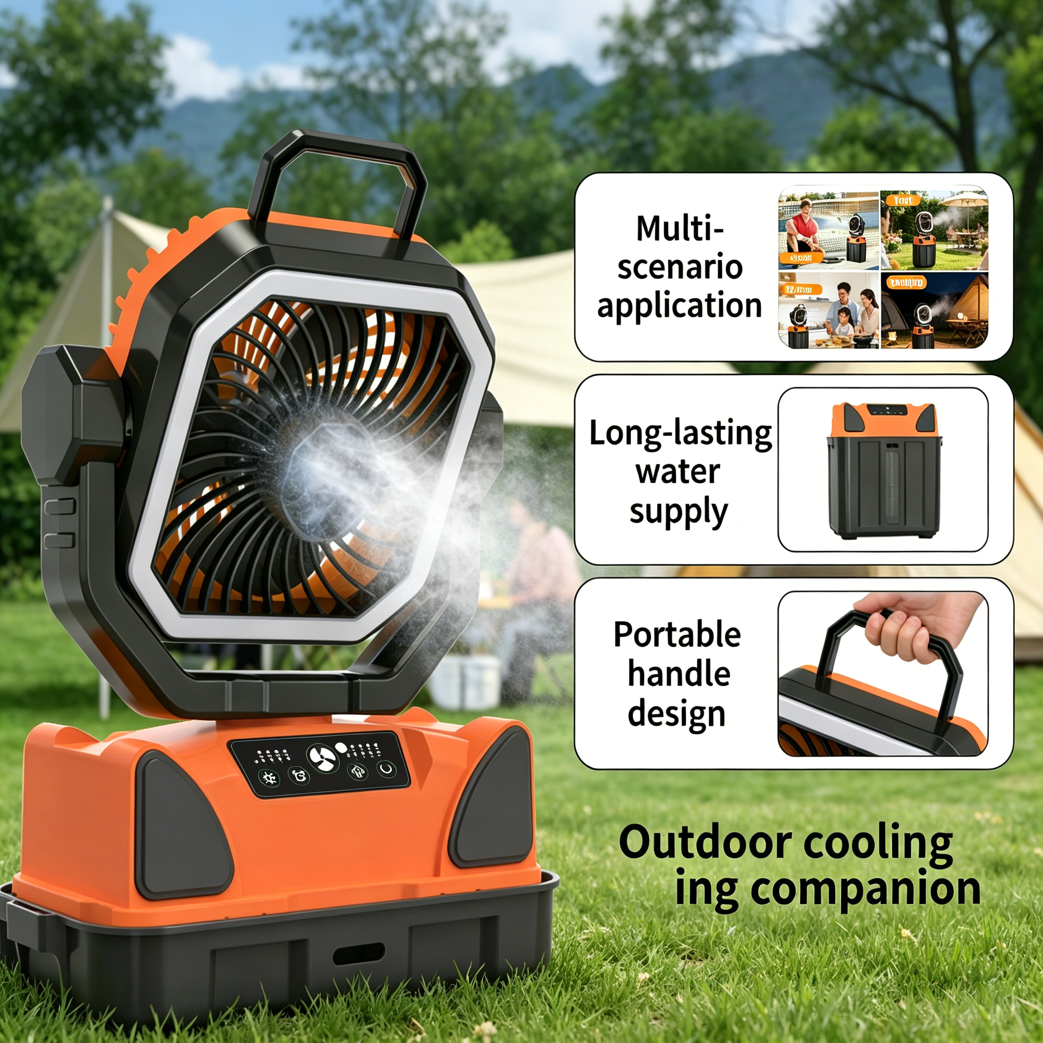 30000mAh Spray Camping Fan wit - Fish Finder Battery reseña y precio