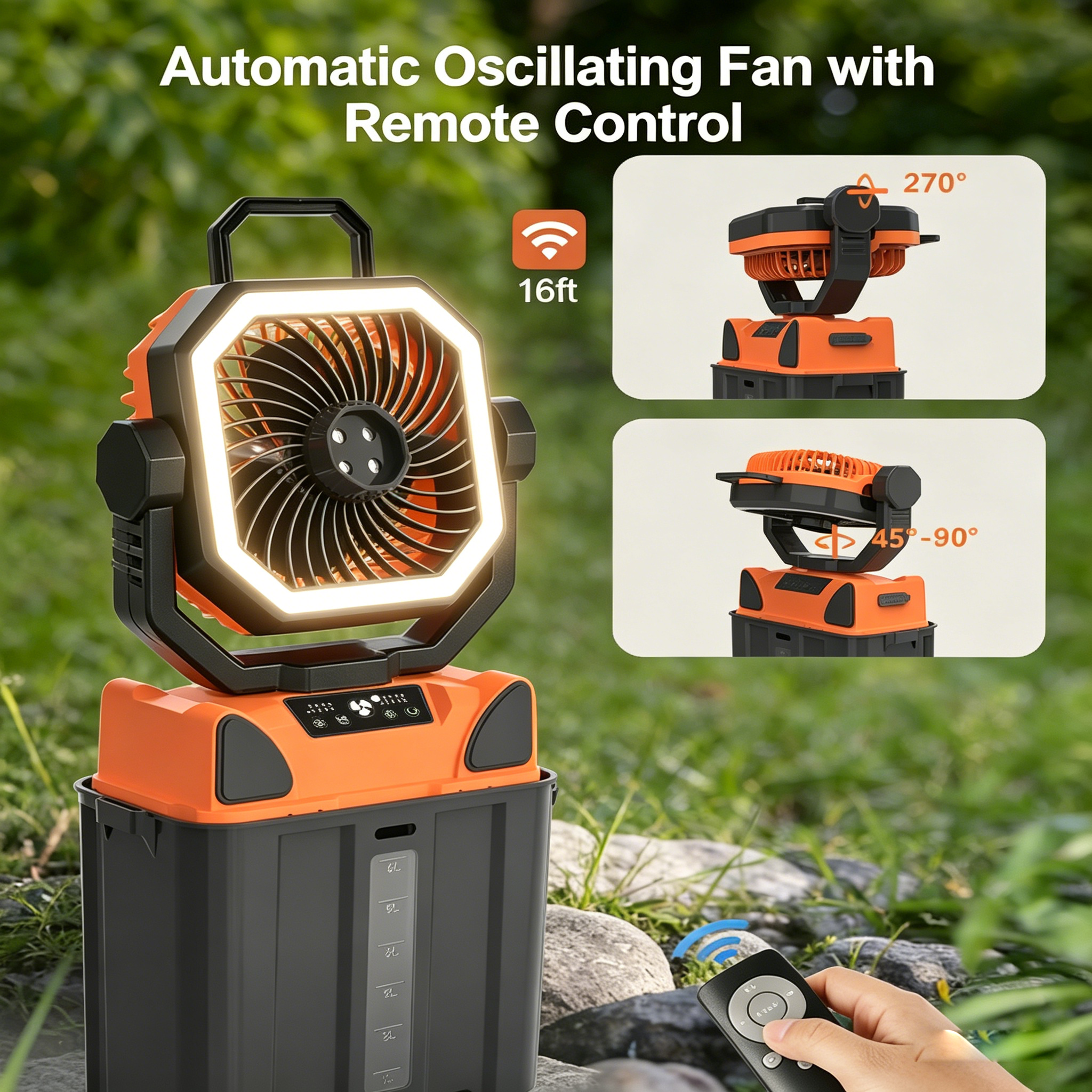 30000mAh Spray Camping Fan wit - Fish Finder Battery reseña y precio