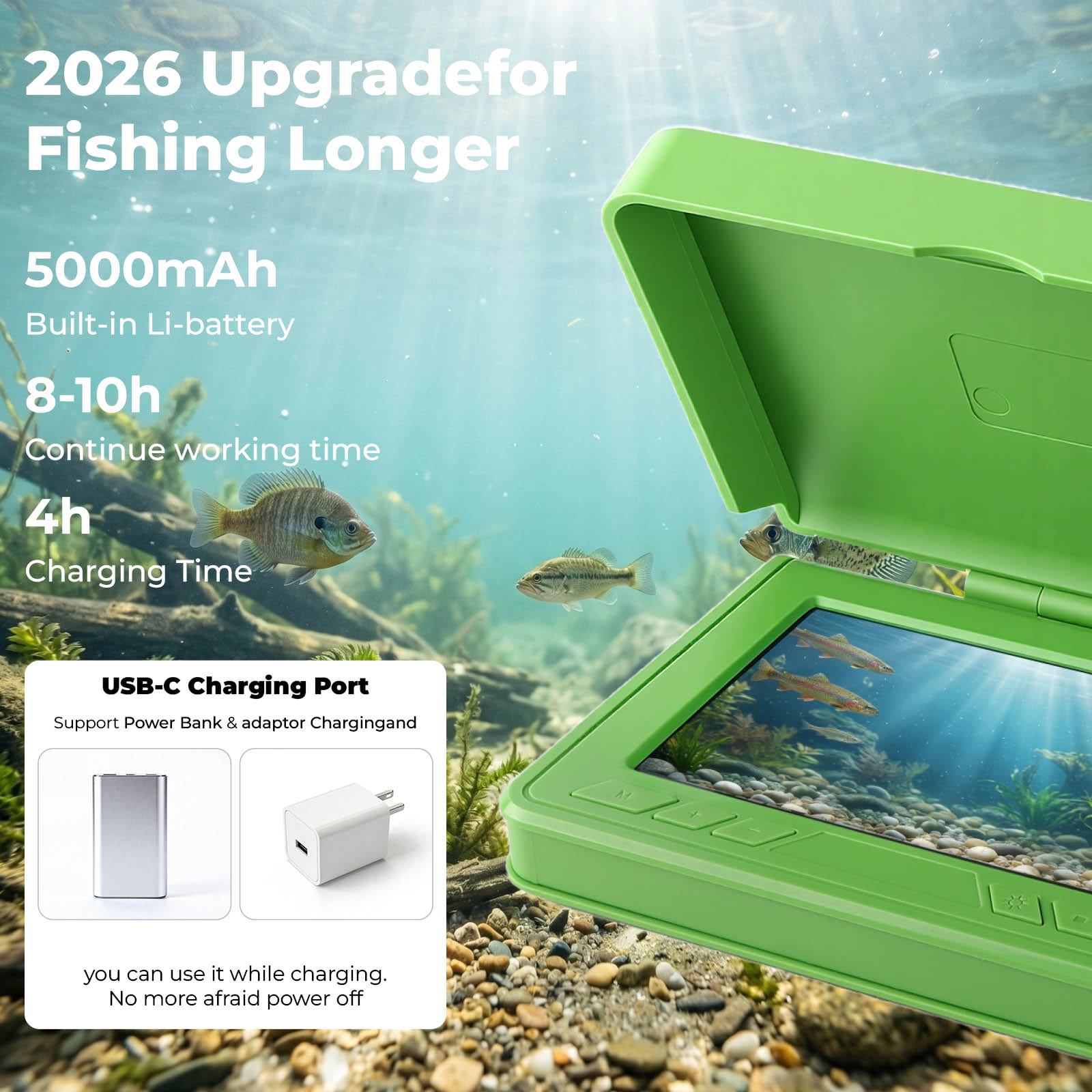 Portable Underwater Visual Fis - Fish Finder Portable reseña y precio