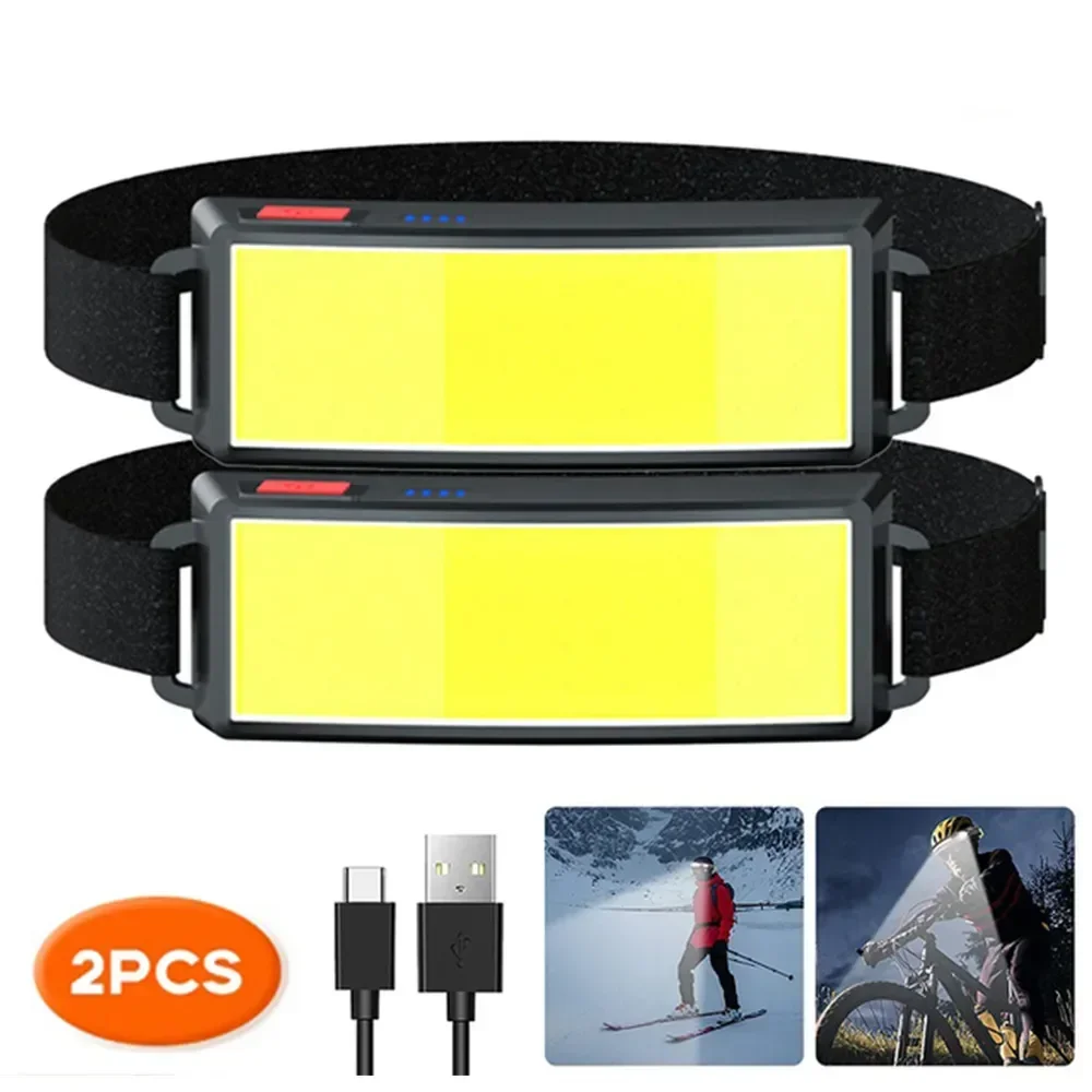 COB Portable LED Headlights Ou - Fish Finder Battery reseña y precio