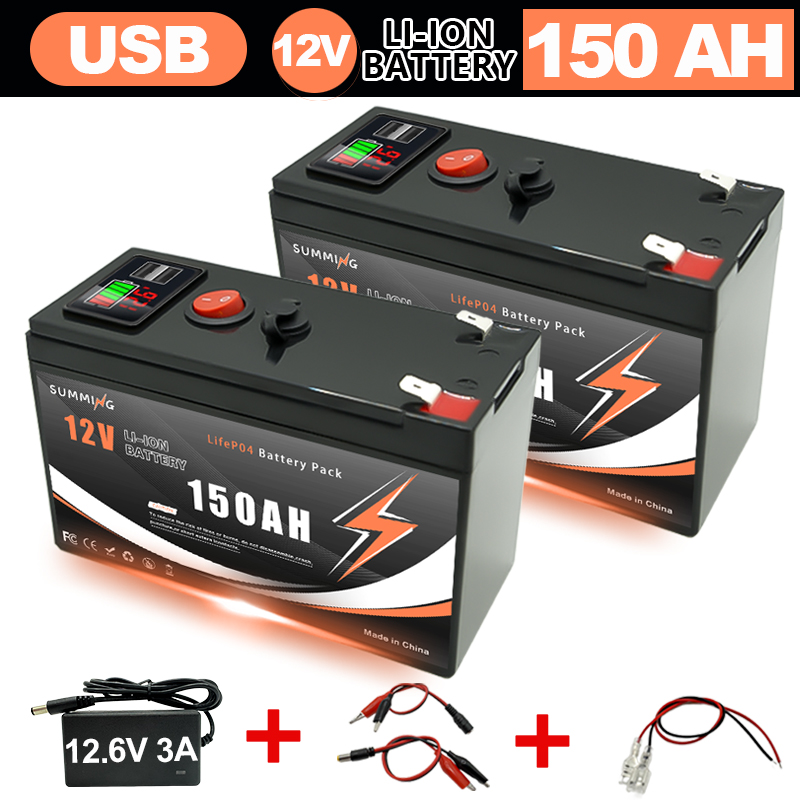 12V 150Ah Lithium  LiFeP04 Bat - Fish Finder Charger reseña y precio