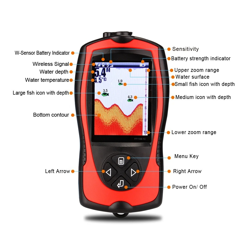 Wired fish finder high definit - Fish Finder reseña y precio
