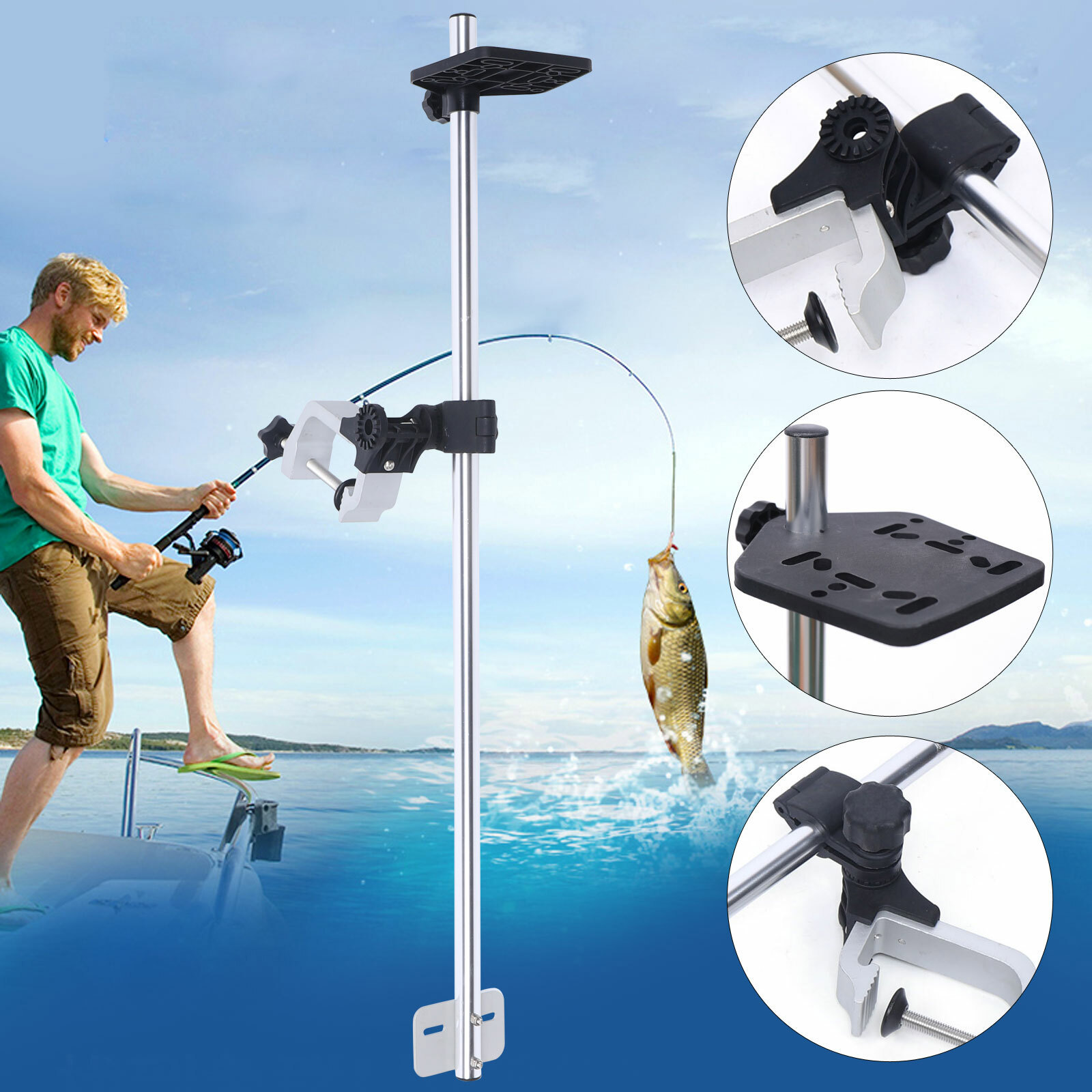 Portable 360° Adjustable Trans - Fish Finder Transducer reseña y precio