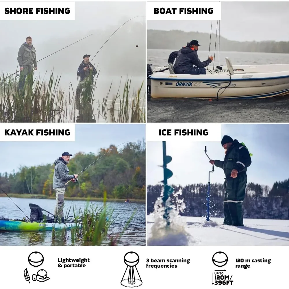 A  Chirp 2 Sonar Fish Finder - - Fishing Depth Finder reseña y precio
