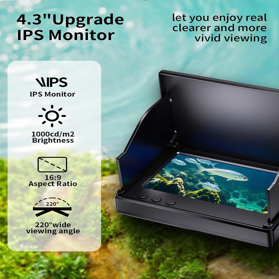FOURQ Handheld 1080P 4.3'' LCD - Fish Finder Portable reseña y precio