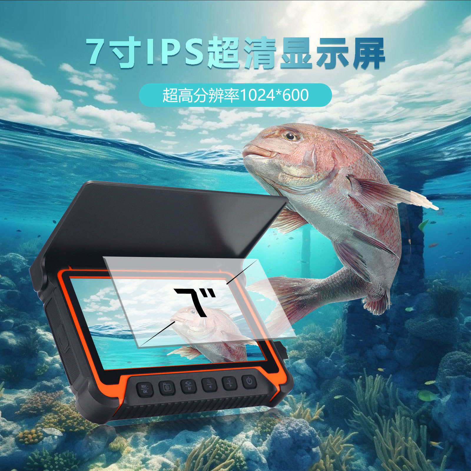5Inch IPS Screen Underwater 15 - Fishing Camera reseña y precio