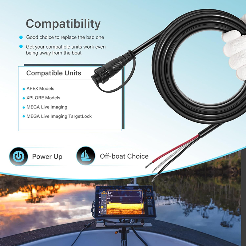 720110-1 PC13 Power Cable for  - Fish Finder Cable reseña y precio