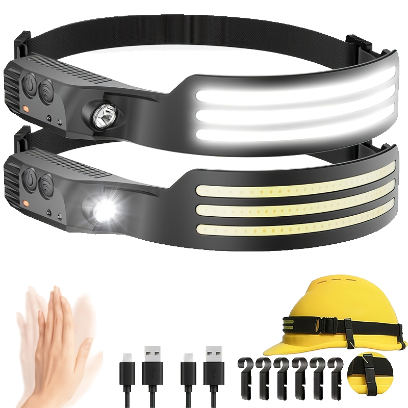 LED Sensor Headlamp USB Rechar - Fish Finder Battery reseña y precio