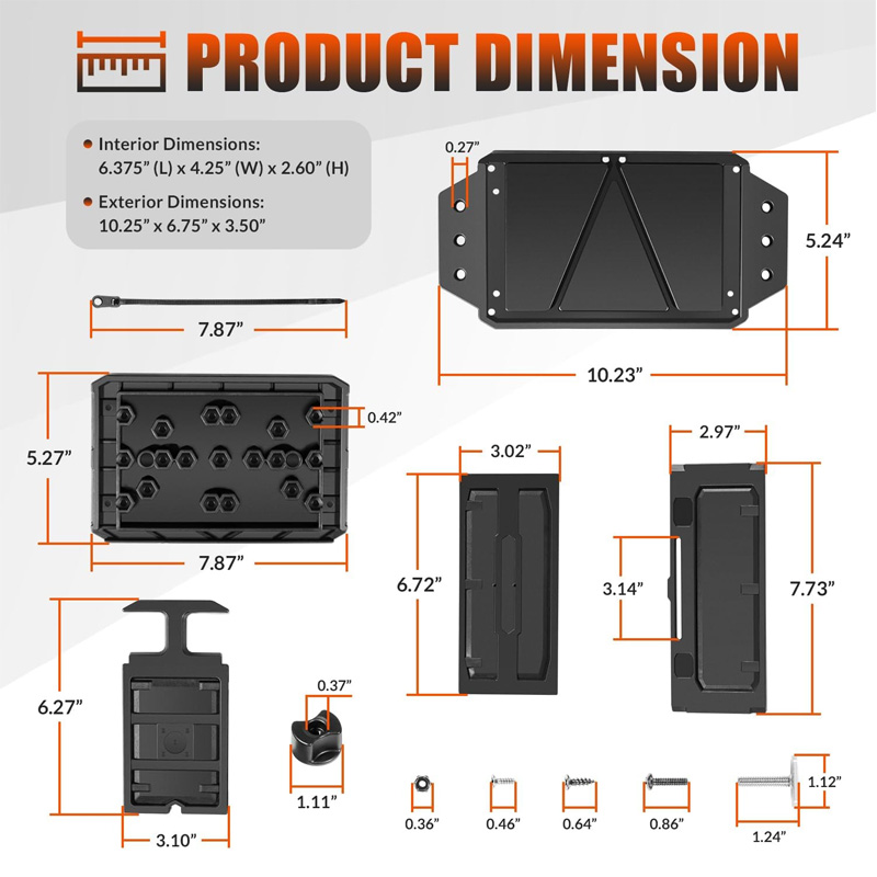Track Mounted Battery Box for  - Fish Finder Battery reseña y precio