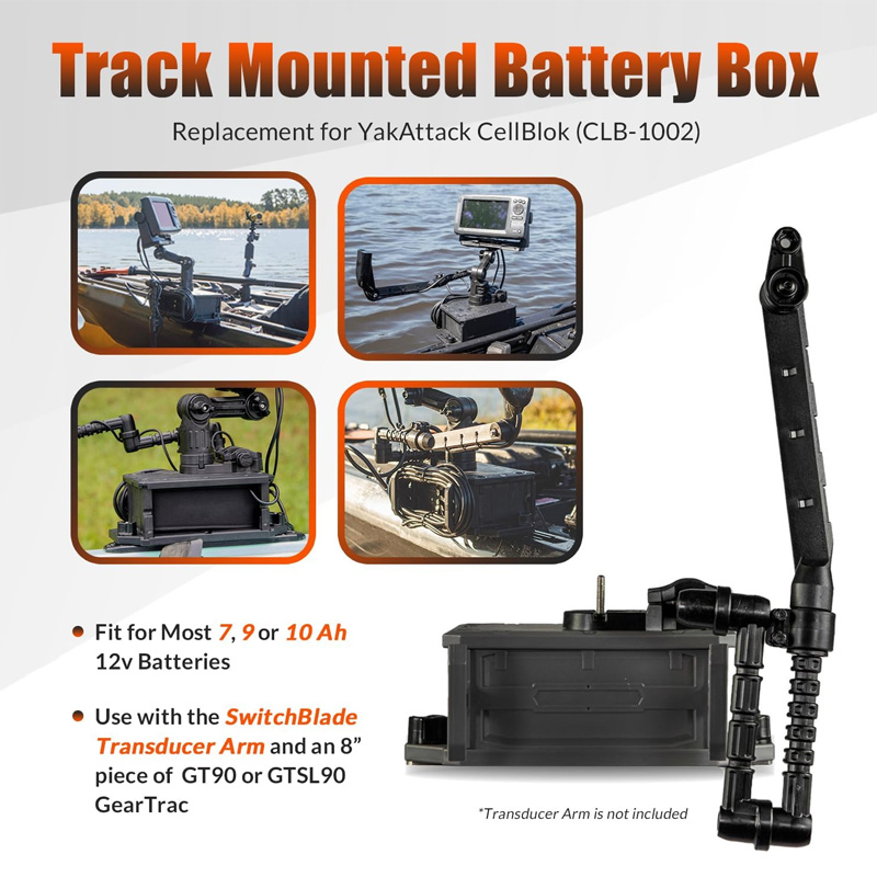 Track Mounted Battery Box for  - Fish Finder Battery reseña y precio