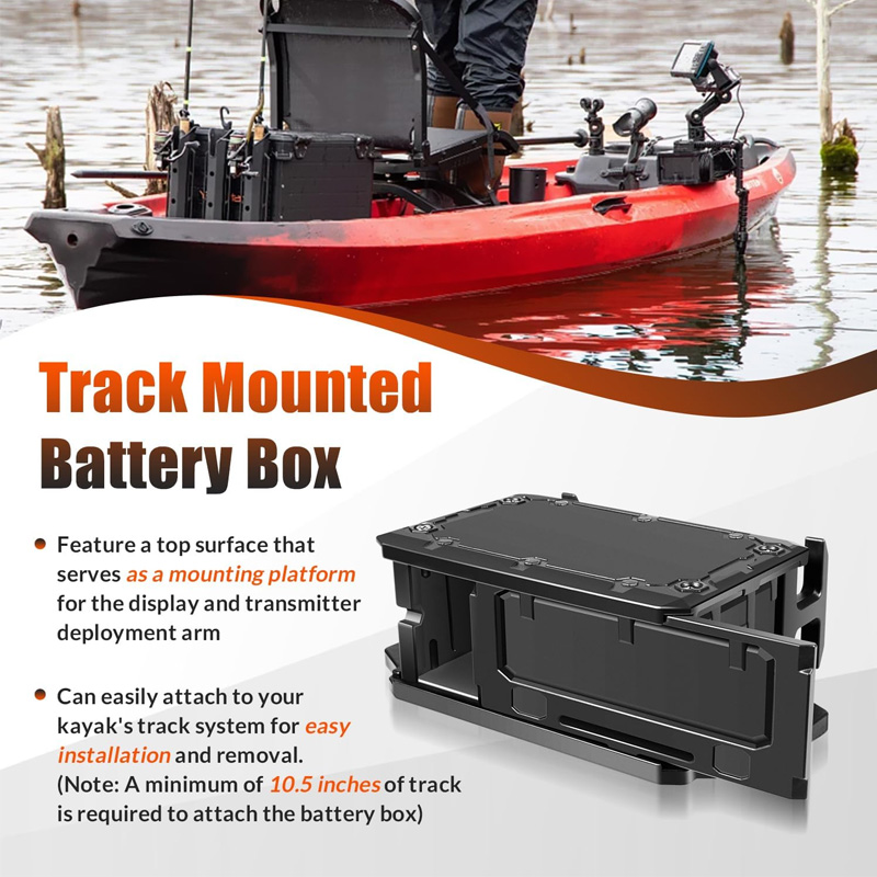 Track Mounted Battery Box for  - Fish Finder Battery reseña y precio