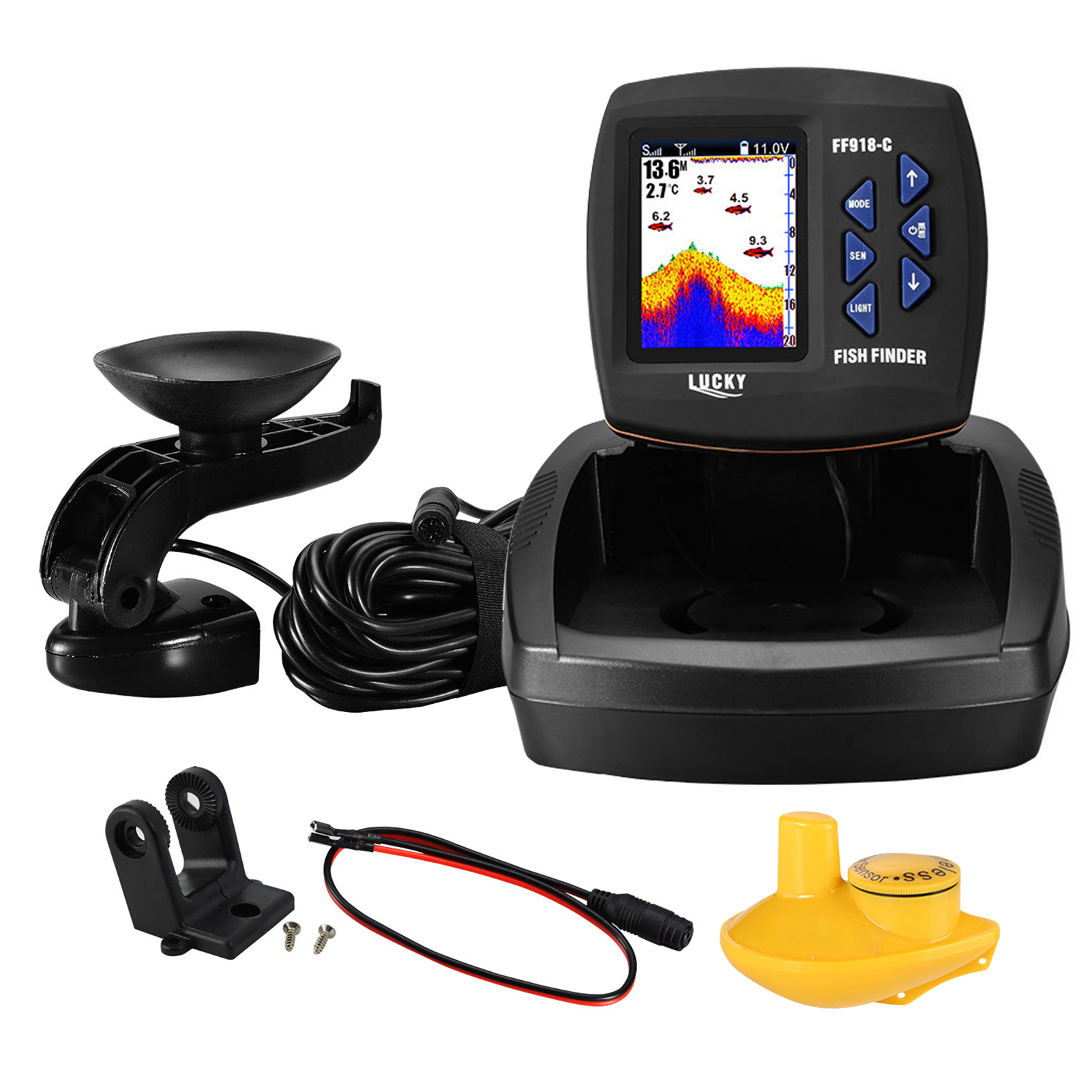 Portable Fish Finder Wireless  - Fish Finder Transducer reseña y precio