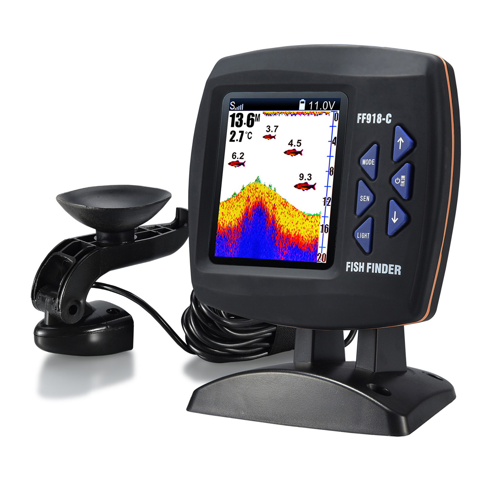 Portable Fish Finder Wireless  - Fish Finder Transducer reseña y precio