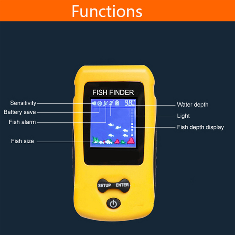 Brand New KDR Colorful Wireles - Fish Finder Transducer reseña y precio