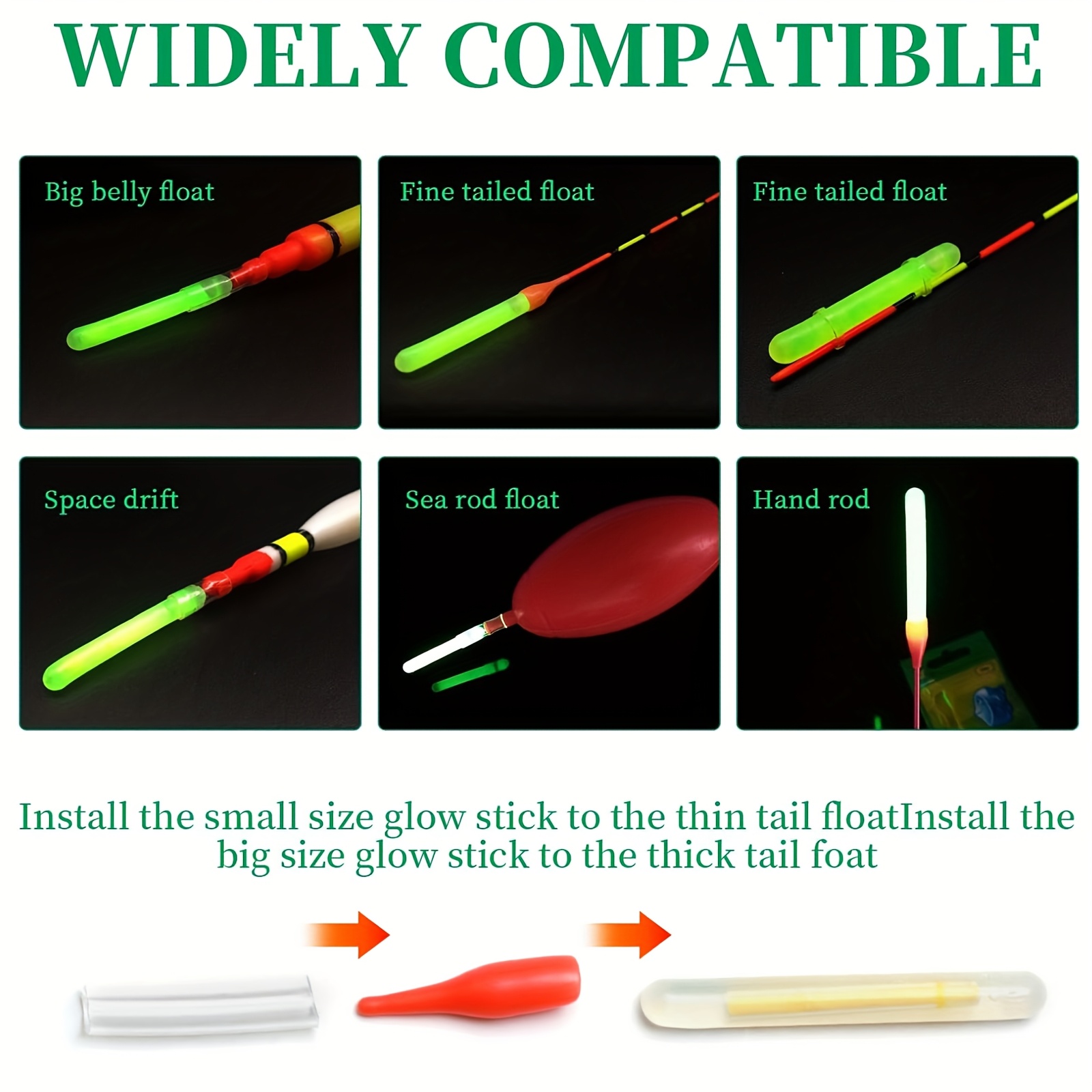 100PCS Fishing Glow Sticks Set - Bite Alarm reseña y precio